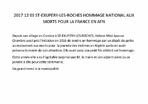 2017 12 05 SAINT EXUPERY LES ROCHES HOMMAGE A NOS MORTS EN ALGERIE